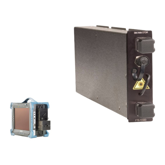 EXFO FTB-7000Serie Bedienungsanleitung