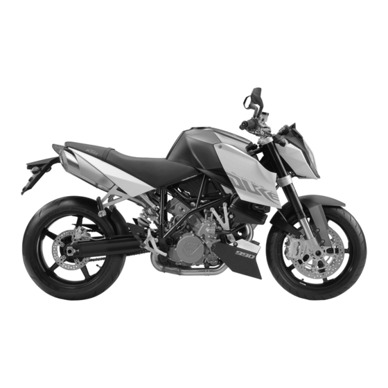 KTM 990 SUPER DUKE 2009 Bedienungsanleitung