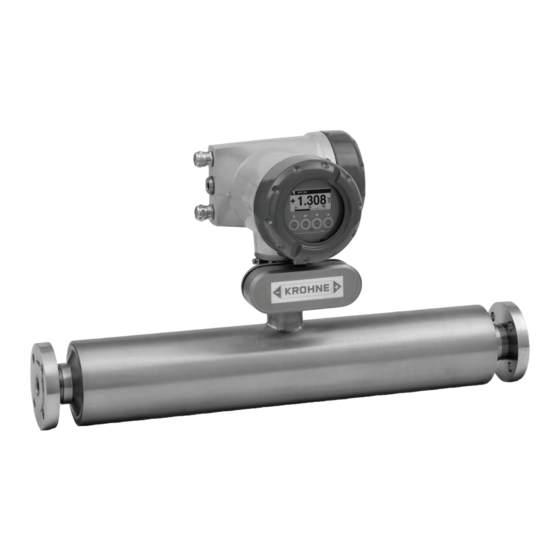 KROHNE OPTIMASS 7000 Handbuch