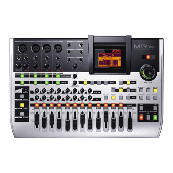 Fostex mr16 Benutzerhandbuch