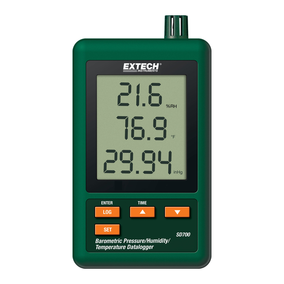 Extech Instruments SD700 Bedienungsanleitung