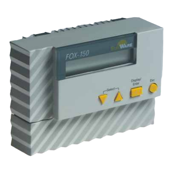 SUNWARE FOX-150 Bedienungsanleitung