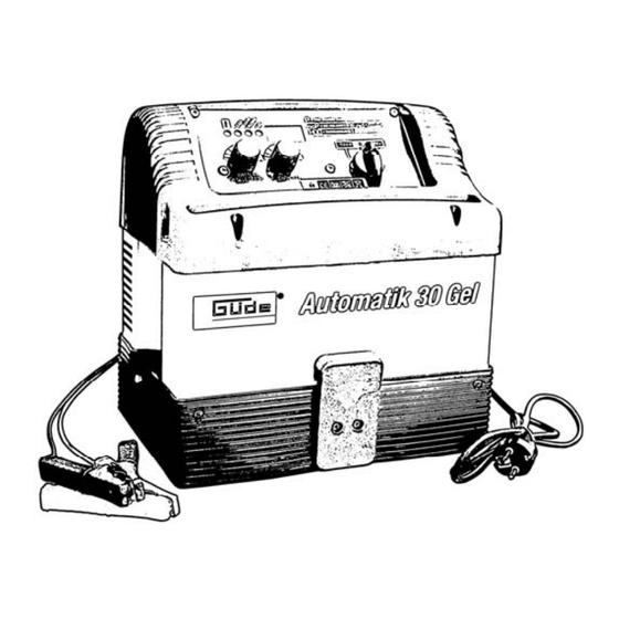 Gude Automatik 30 Gel Bedienungsanleitung