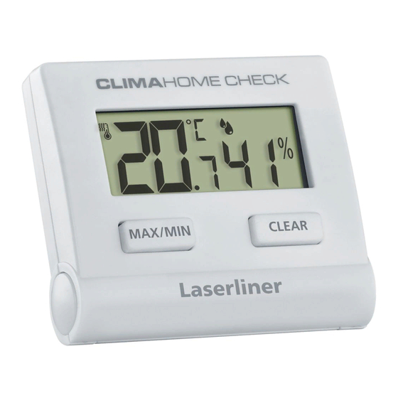 LaserLiner ClimaHome-Check Bedienungsanleitung