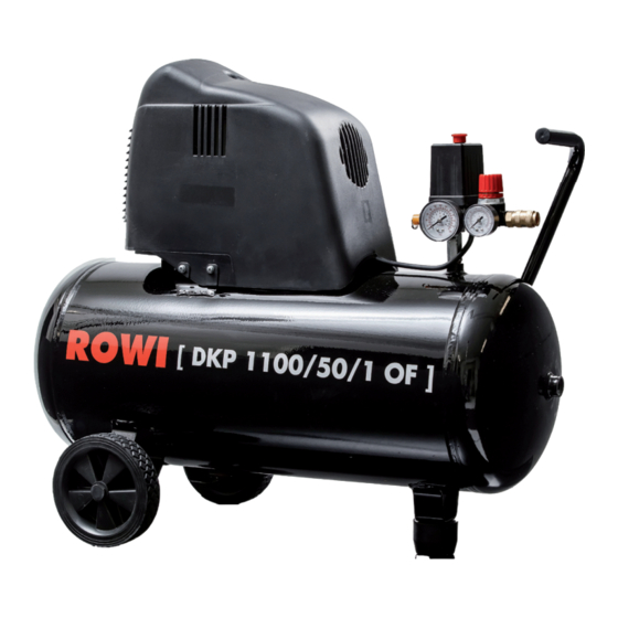Rowi DKP 1100/50/1 OF Originalbetriebsanleitung