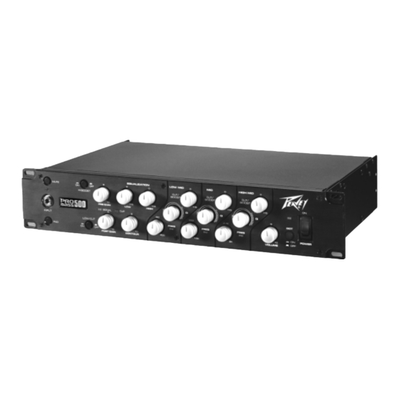 Peavey PROBASS 500 Handbücher
