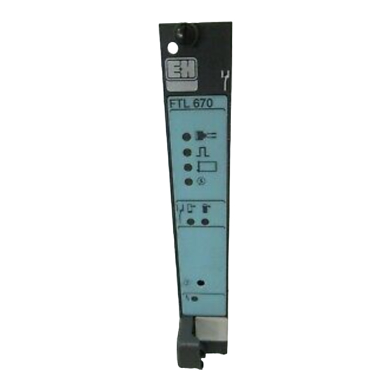 Endress+Hauser Liquiphant FailSafe Nivotester FTL 670 Bedienungsanleitung