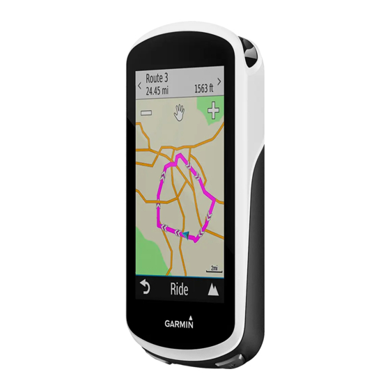 Garmin Edge 1030 Bedienungsanleitung