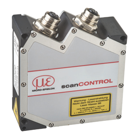 MICRO-EPSILON scanCONTROL 26 Serie Montageanleitung