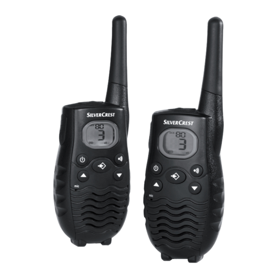 Silvercrest PMR SPMR 8000 A1 Bedienungsanleitung Und Serviceinformationen
