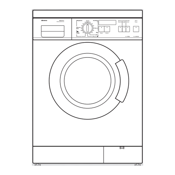 Siemens SIWAMAT dessous & more Gebrauchs- Und Aufstellanleitung