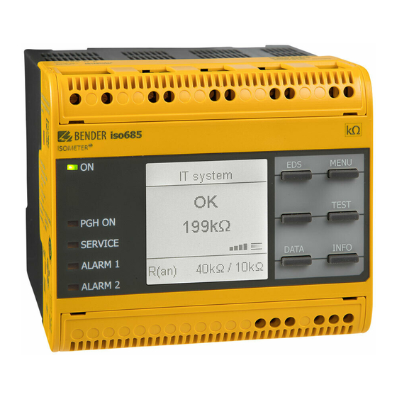 Bender ISOMETER iso685-D-P Handbuch