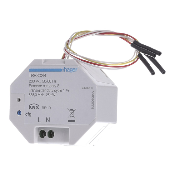 hager TRB302B Anleitung