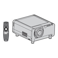 Panasonic PT-D10000E Bedienungsanleitung