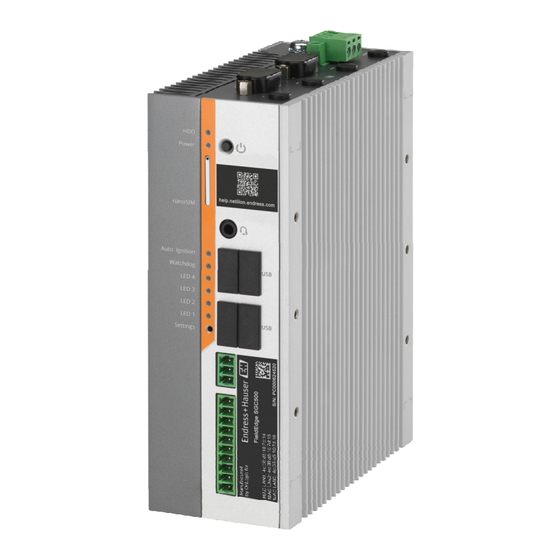 Endress+Hauser FieldEdge SGC500 Betriebsanleitung