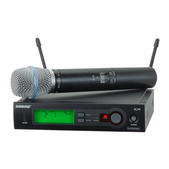 Shure SLX 4 Bedienungsanleitung