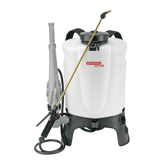 Birchmeier RPD 15 ABR Gebrauchsanleitung