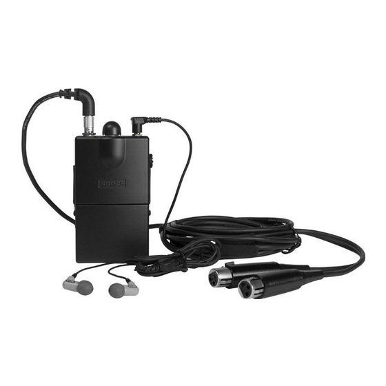 Shure P6HW Bedienungsanleitung