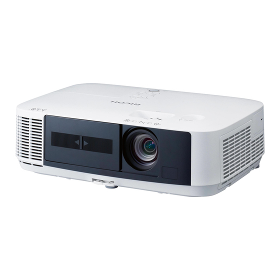 Ricoh PJ WX5361N Bedienungsanleitung