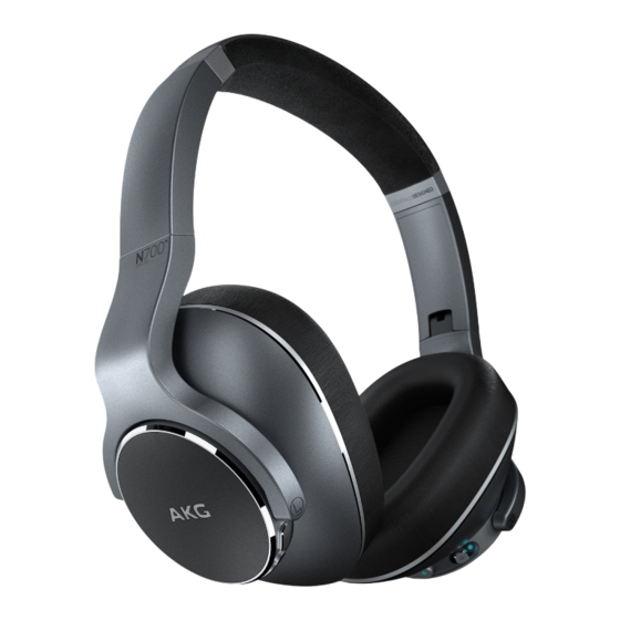 AKG N700NC WIRELESS Bedienungsanleitung