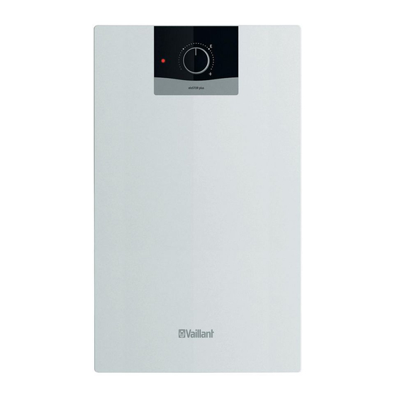 Vaillant eloSTOR plus VEH 10/7 U Installations- Und Wartungsanleitung