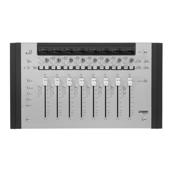 Euphonix Artist Serie Schnellstartanleitung