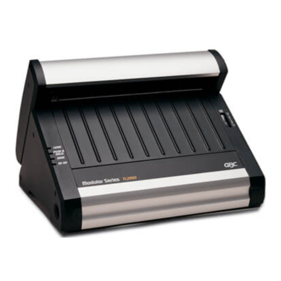 GBC TL2900 Handbücher