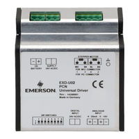 Emerson EXD-U02 Betriebsanleitung