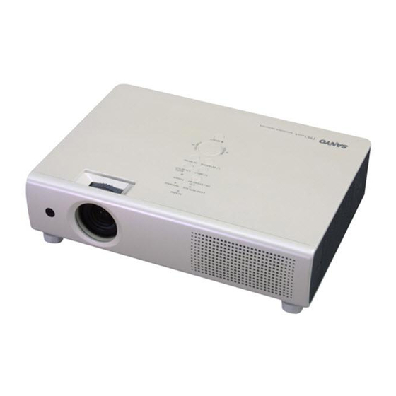 Sanyo PLC-XU101 Bedienungsanleitung