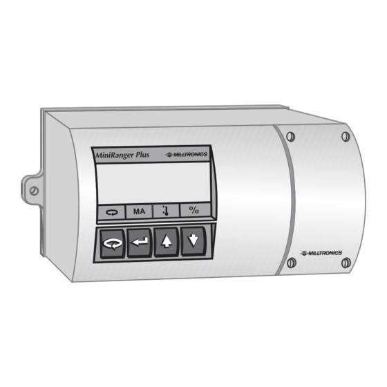 Milltronics miniranger plus Betriebsanleitung