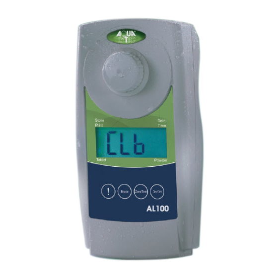 Aqualytic MD 100 AL 100 Bedienungsanleitung