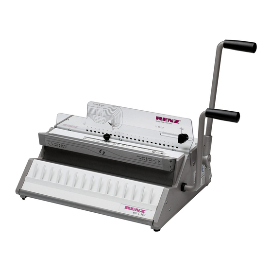 Renz eco C 360 Bedienungsanleitung
