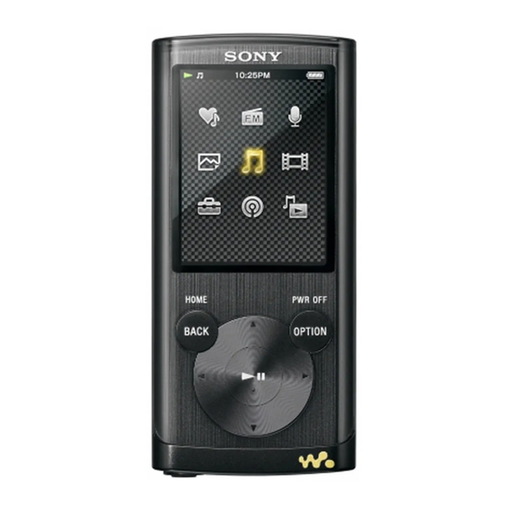 Sony NWZ-E453 Kurzanleitung