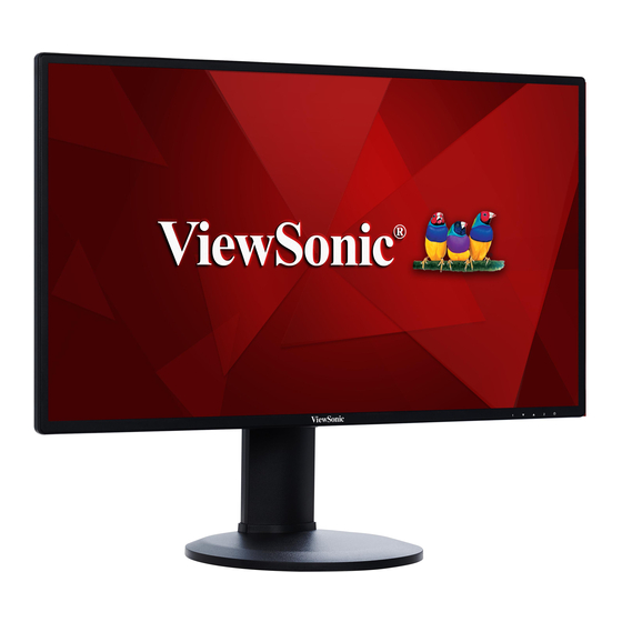ViewSonic VG2719-2K Bedienungsanleitung