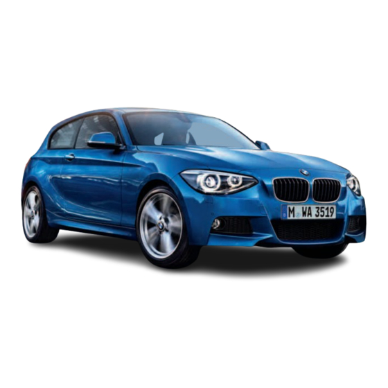 BMW 2013 1er Handbuch