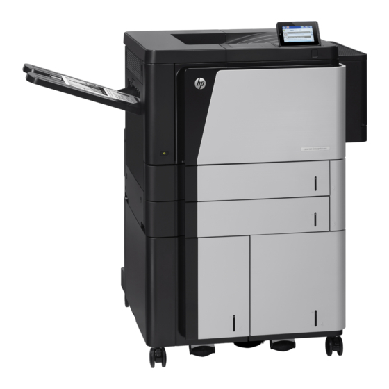 HP LaserJet Enterprise M806 Benutzerhandbuch