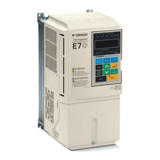 Omron VARISPEED E7 Bedienungsanleitung