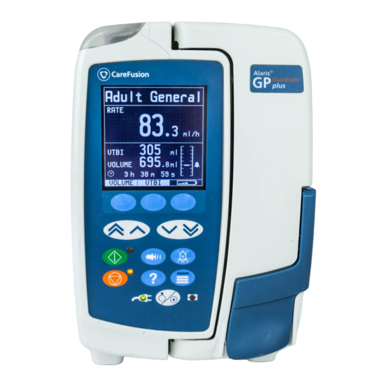 CareFusion Alaris VP plus Guardrails Gebrauchsanweisung