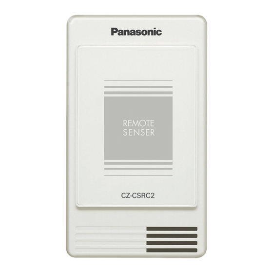Panasonic CZ-CSRC2 Einbauanweisung