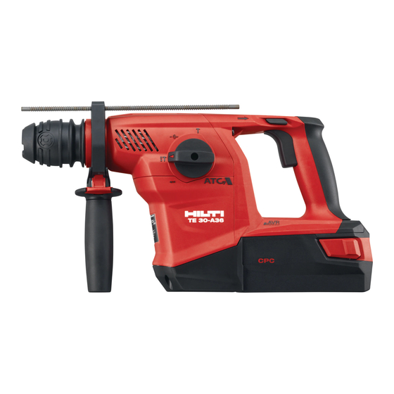 Hilti TE 30-A36 Original Bedienungsanleitung