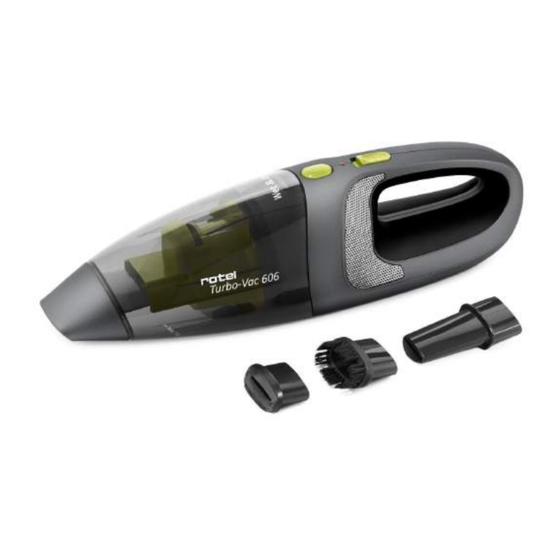 Rotel Turbo-Vac 606 Bedienungsanleitung