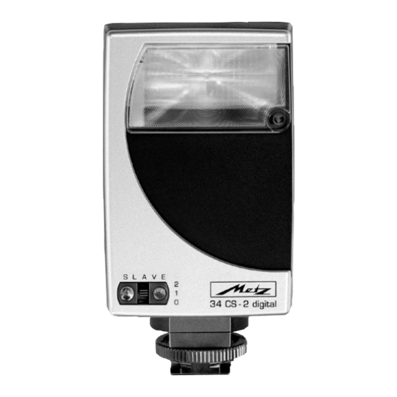 Metz MECABLITZ 34 CS-2 digital Bedienungsanleitung
