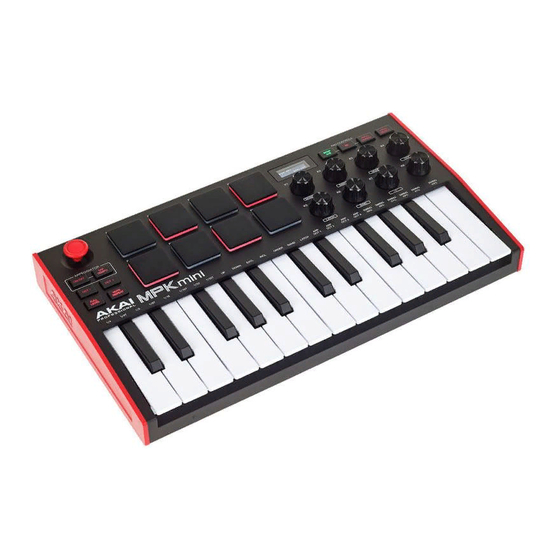 Akai MPK mini Schnellstartanleitung