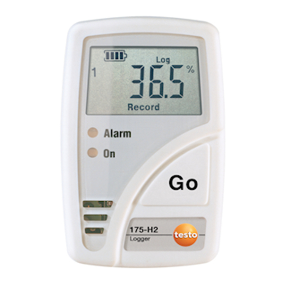 testo 175-H2 Bedienungsanleitung