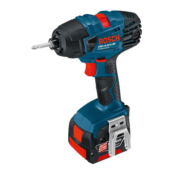 Bosch GDR Professional 14,4 V-LI Handbücher