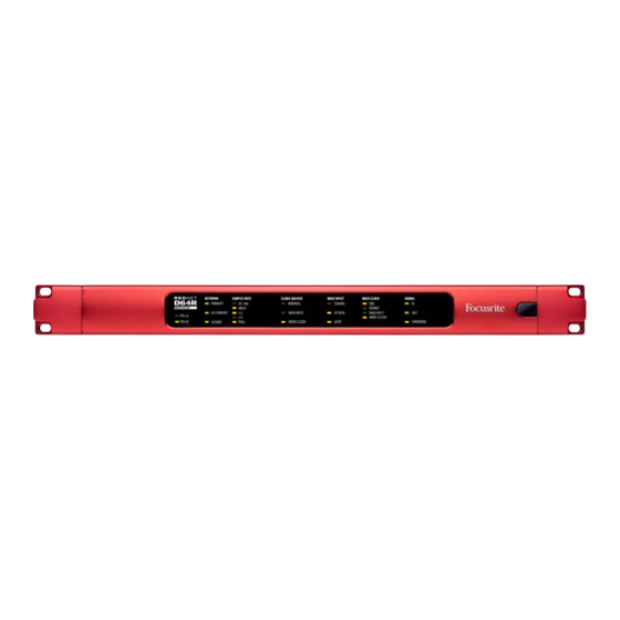 Focusrite REDNET 6 Benutzerhandbuch