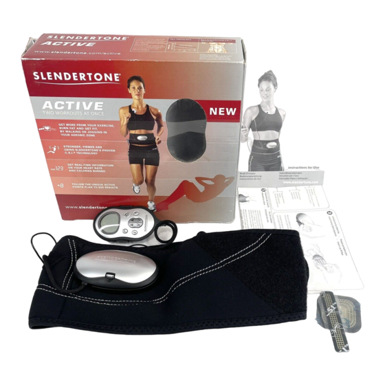 Slendertone ACTIVE Kurzanleitung