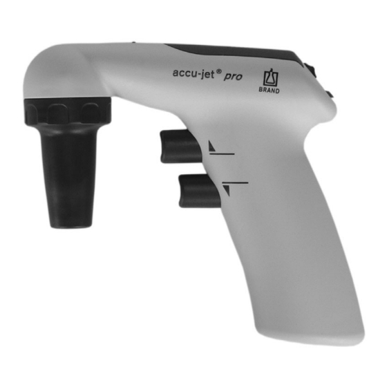 BrandTech accu-jet pro Gebrauchsanleitung
