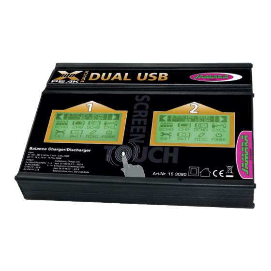 Jamara X-Peak 100 Touch Dual USB Bedienungsanleitung