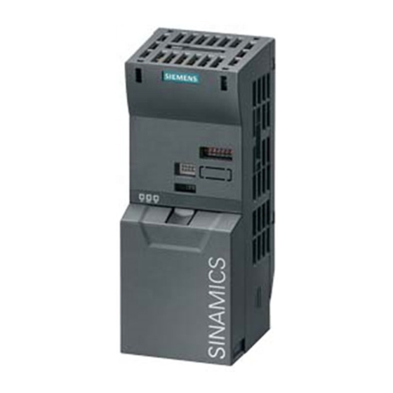 SIEMENS SINAMICS G120 CU240E BETRIEBSANLEITUNG Pdf-Herunterladen ...